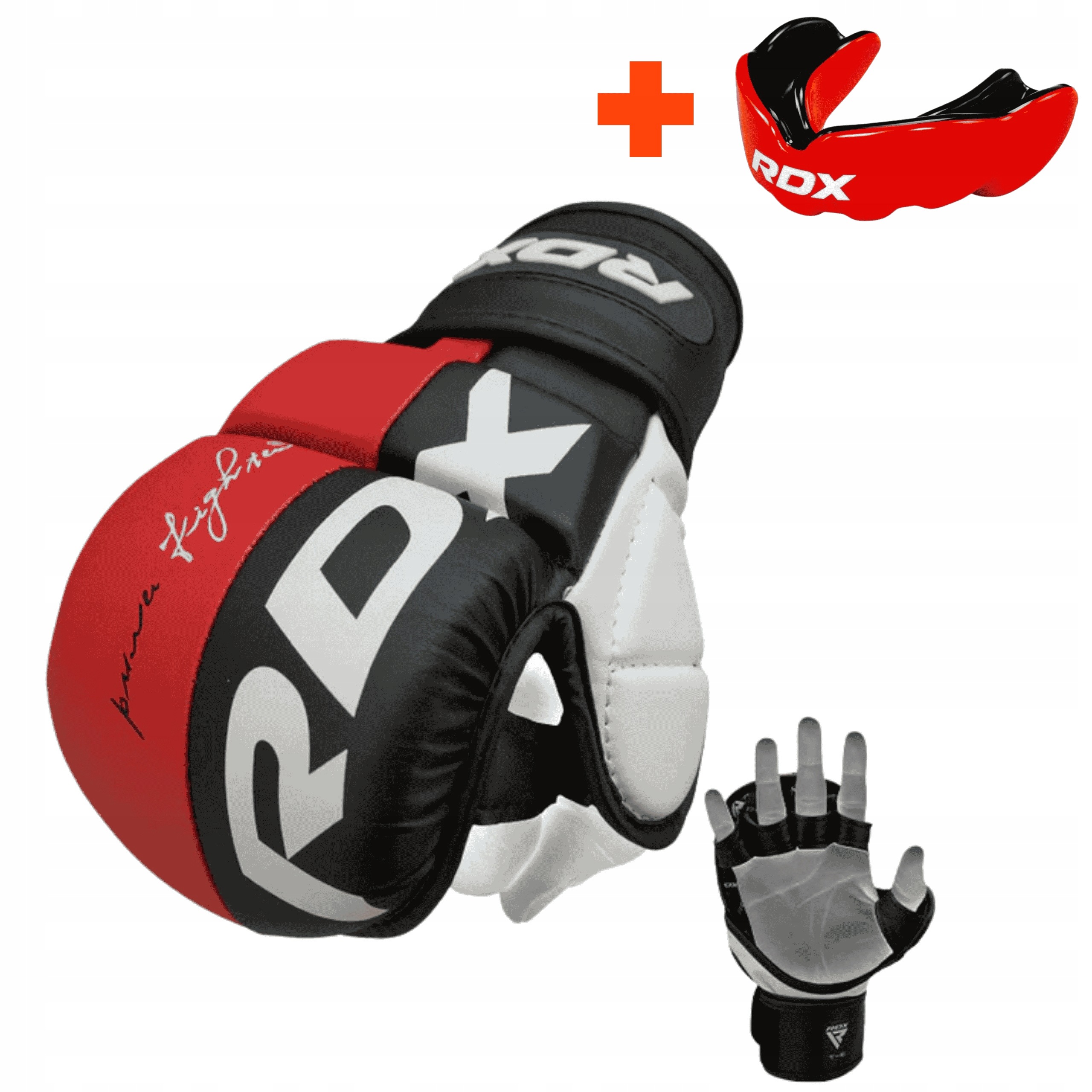 Rdx Rukavice S Gelovou Ochranou Mma T6 na suchý zip Sparingové Grapplingové roz.XL