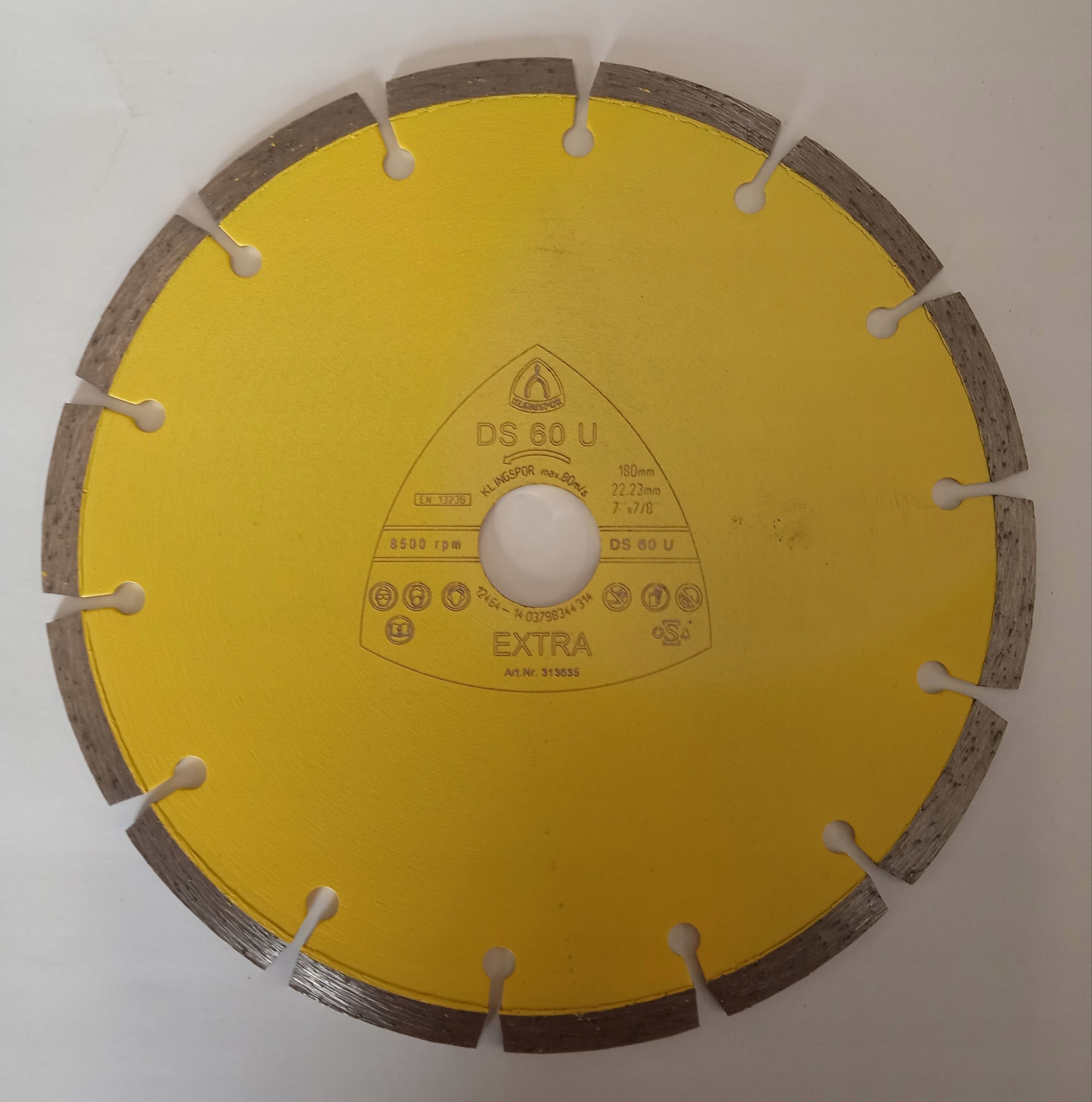 piła diamentowa 180x22mm 7"7/8" DS60U KL