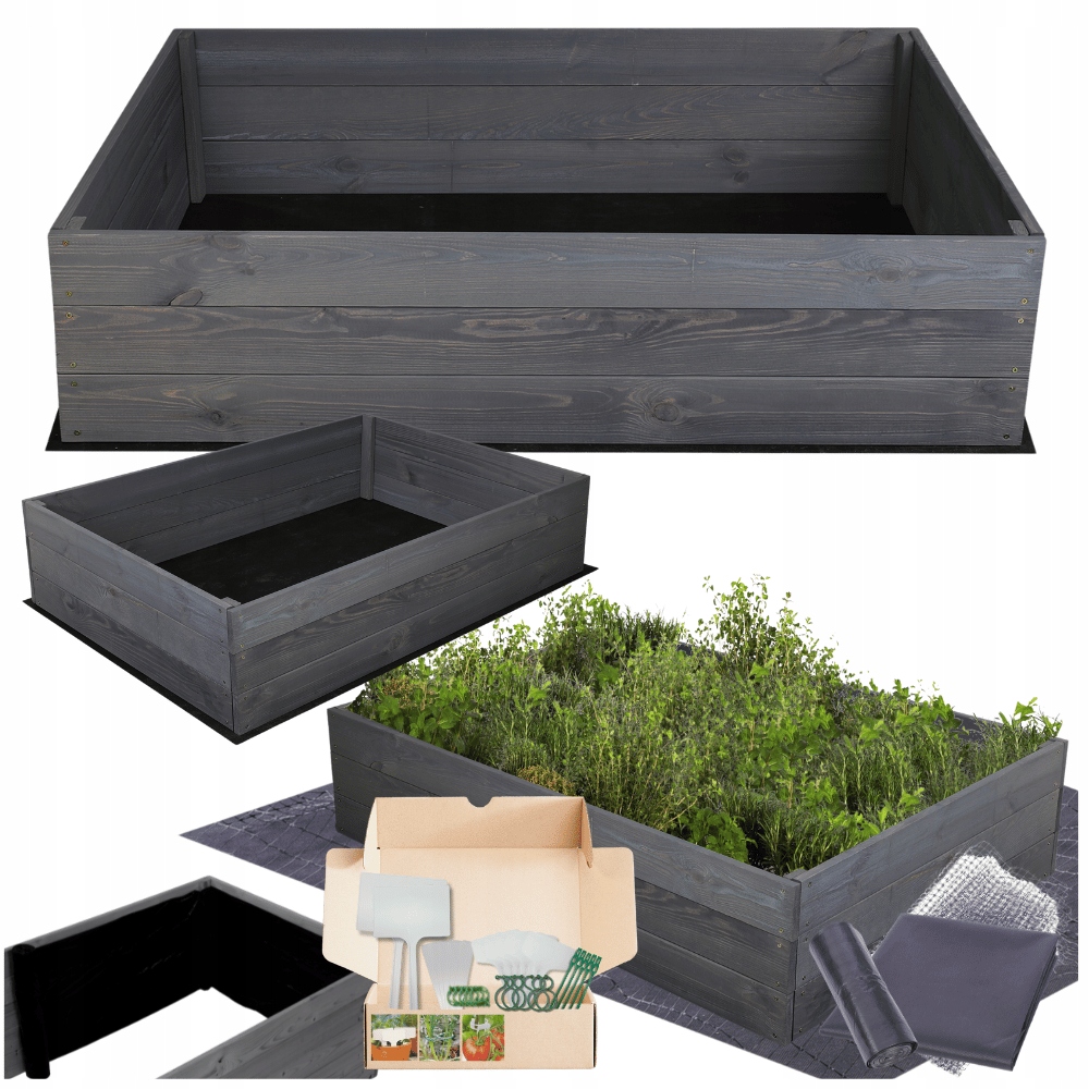 Zeleninová Zahrada impregnace krabice zeleninový záhon pařeniště květináč záhon27x100x80