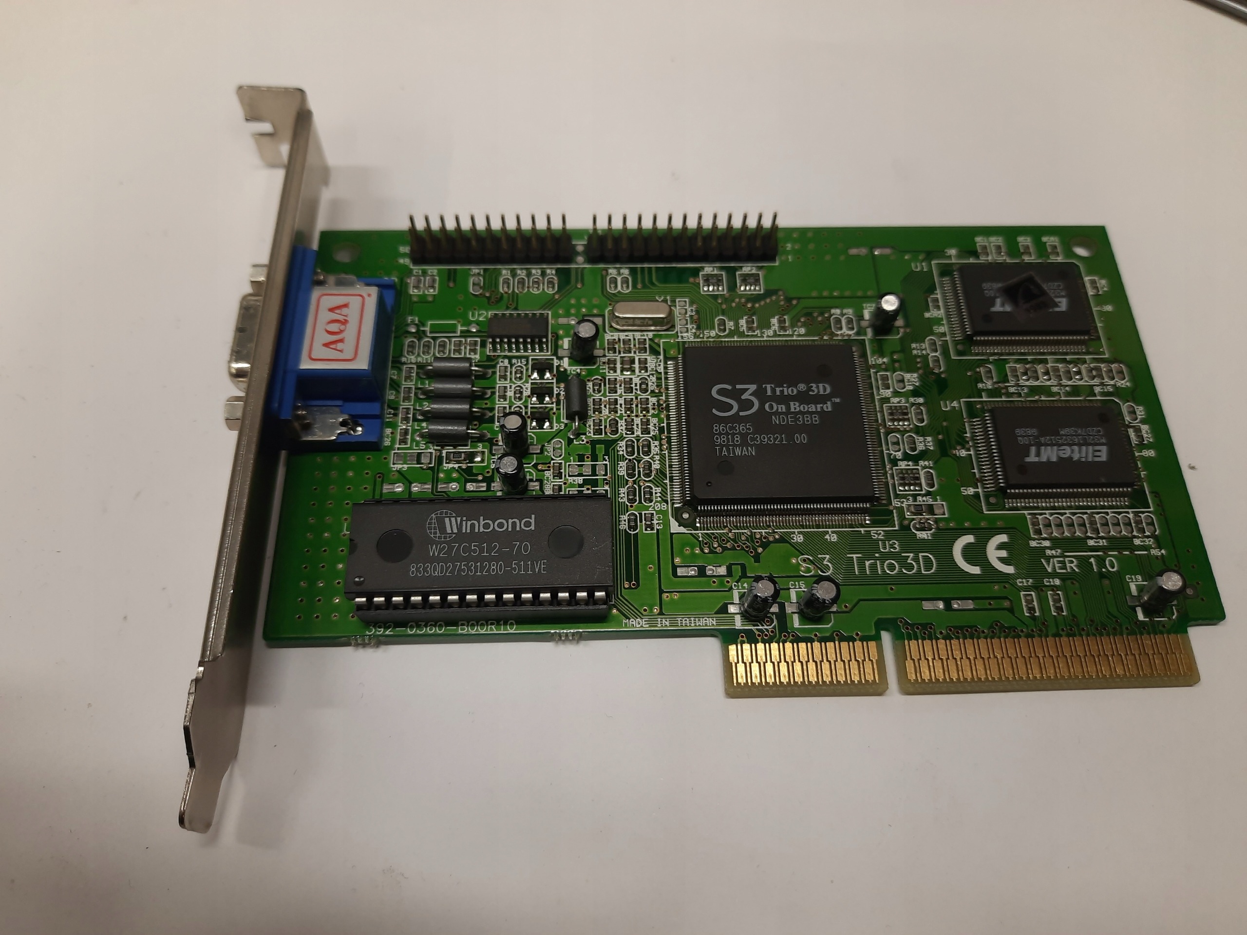 Retro Karta Graficzna S3 TRIO 3D NDE3BB VGA AGP (A)