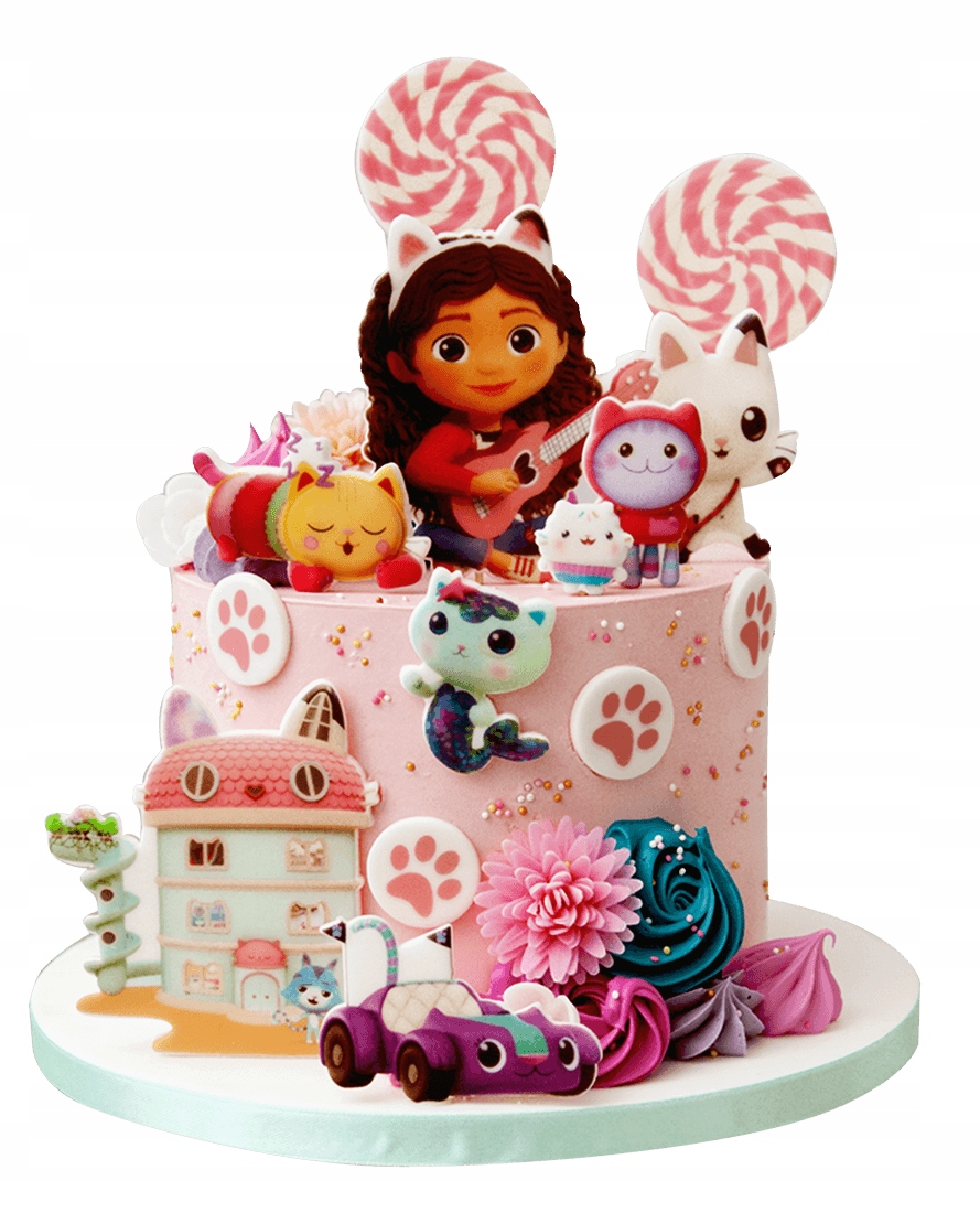 Levně Sada dekorací na dort Gábinin Kouzelný Domek 15 ks