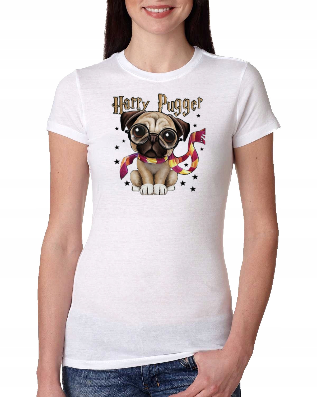 

Damska Koszulka Mops Harry Potter Pies XXL 0943