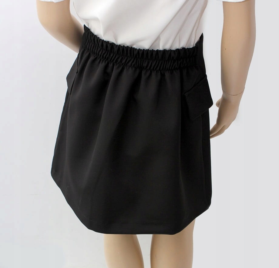 SPÓDNICA DZIEWCZĘCA ANBOR CZARNA - 146 Marka bez marki