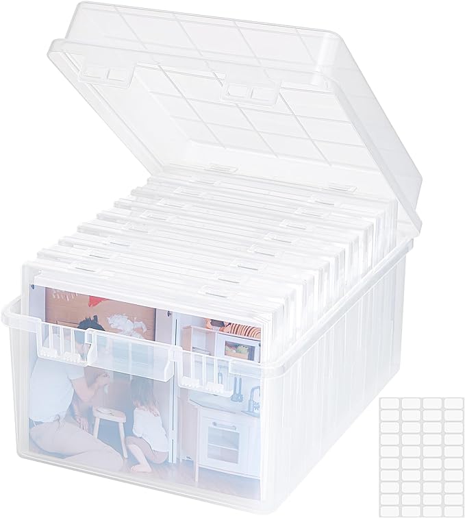 Album Organizer Na Zdjęcia Pojemnik Pudełko Zamykane 9 Szt 13 X 18 CM