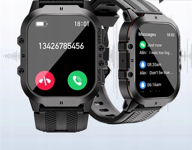 SMARTWATCH MĘSKI C26 AMOLED MENU PL WODOODPORNE KROKOMIERZ watch ZEGAREK Marka Inna