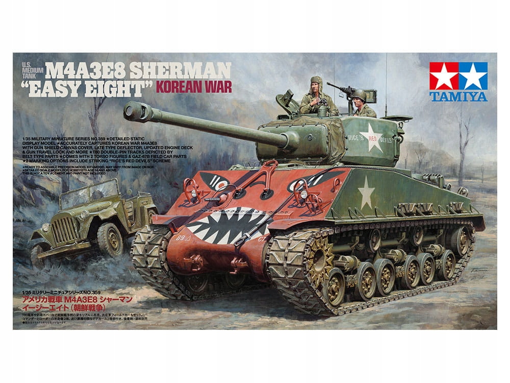 M4A3E8 Sherman Střední tank Us 1:35 Tamiya 35359