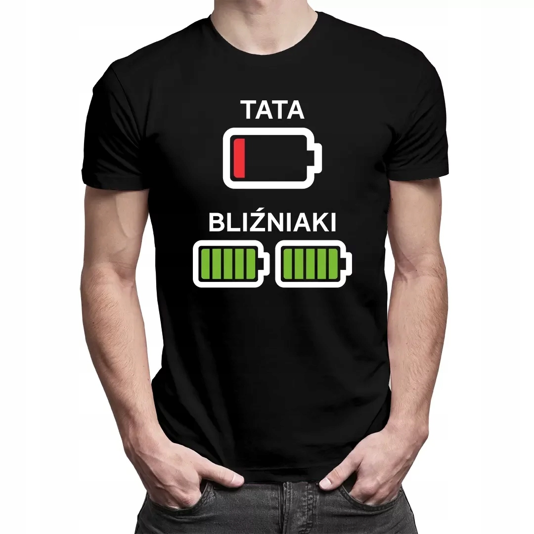 

Tata bliźniaków koszulka na dzień ojca