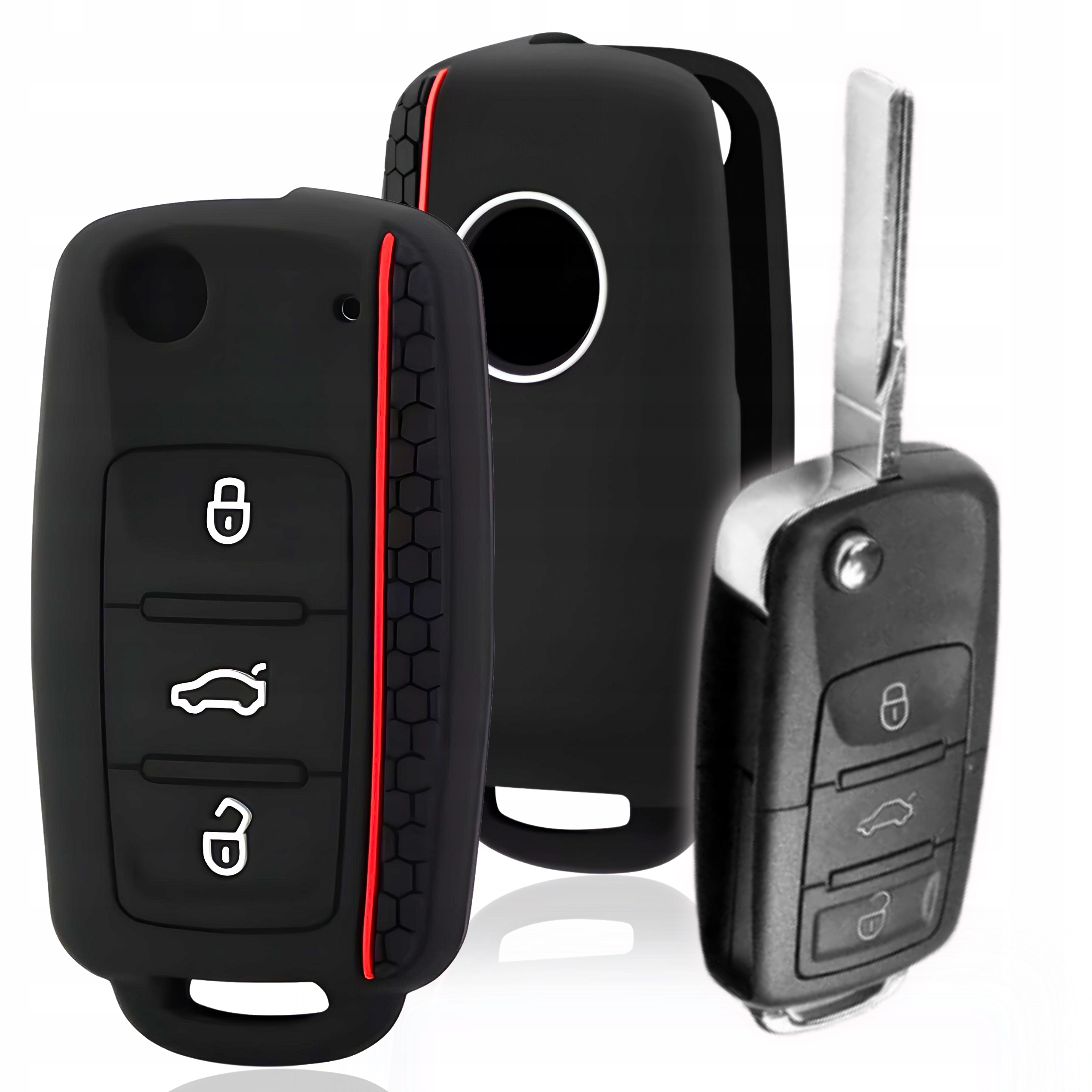 Silikonowe Etui Na Kluczyk Pilot Karte Do Volkswagen Skoda Golf Passat Seat
