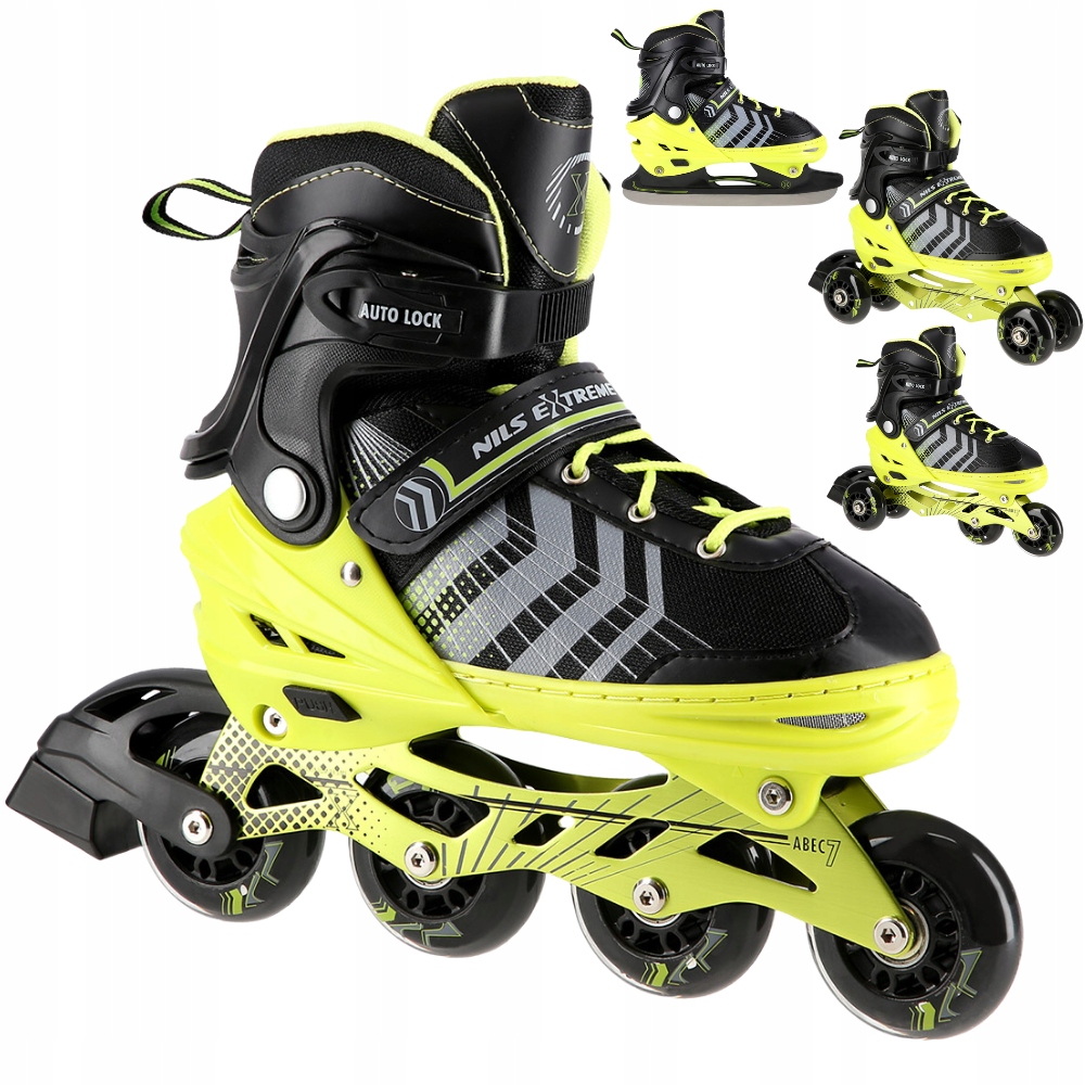 Kolečkové Brusle 2v1 4v1 Rekreační Kolečkové Brusle Nastavitelné Hokejové Brusle Nils