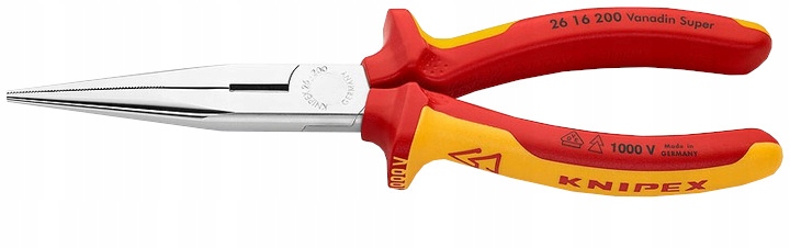 Půlkulaté štípací kleště izolované Vde 1000V 200 mm Knipex