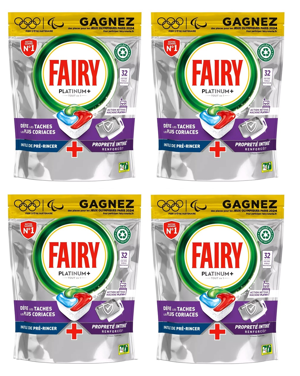 Kapsułki Fairy Platinum Plus All in one 4 x 32 128 szt. Fresh Breeze