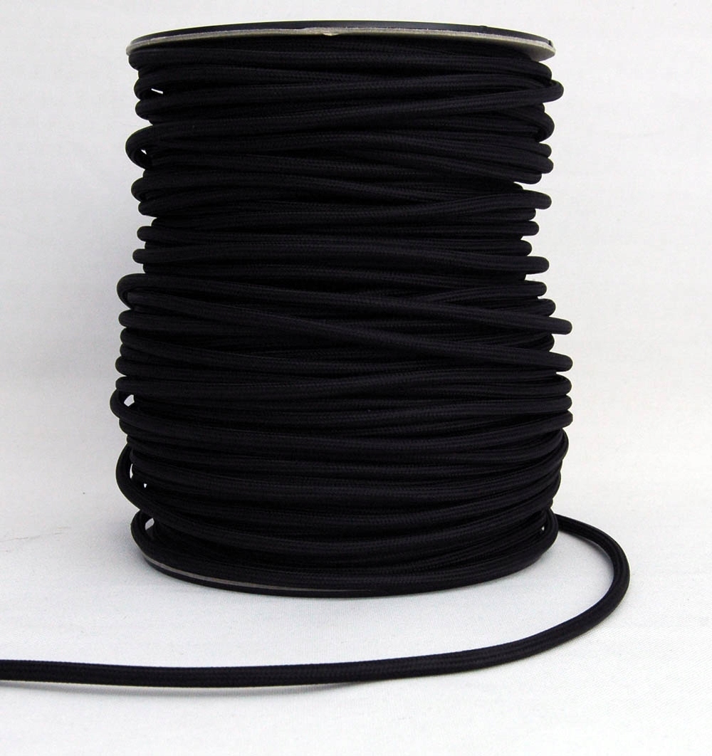 

2m kabel w oplocie przewód 2x0,5 kolor czarny
