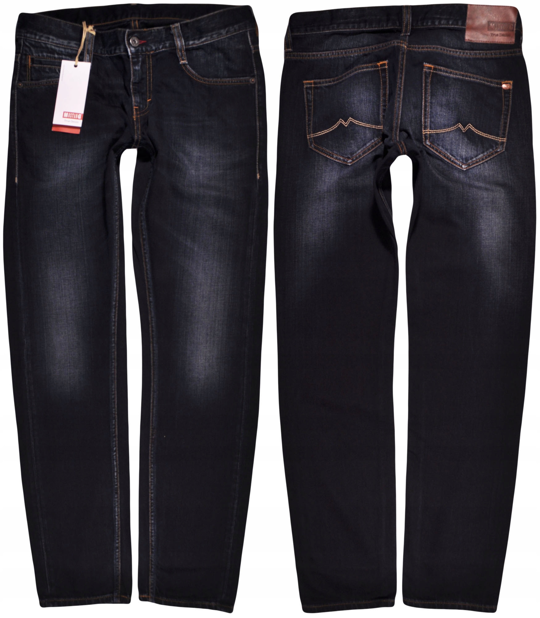 Mustang kalhoty Low Waist tmavě modré džíny Oregon Tapered W34 L32