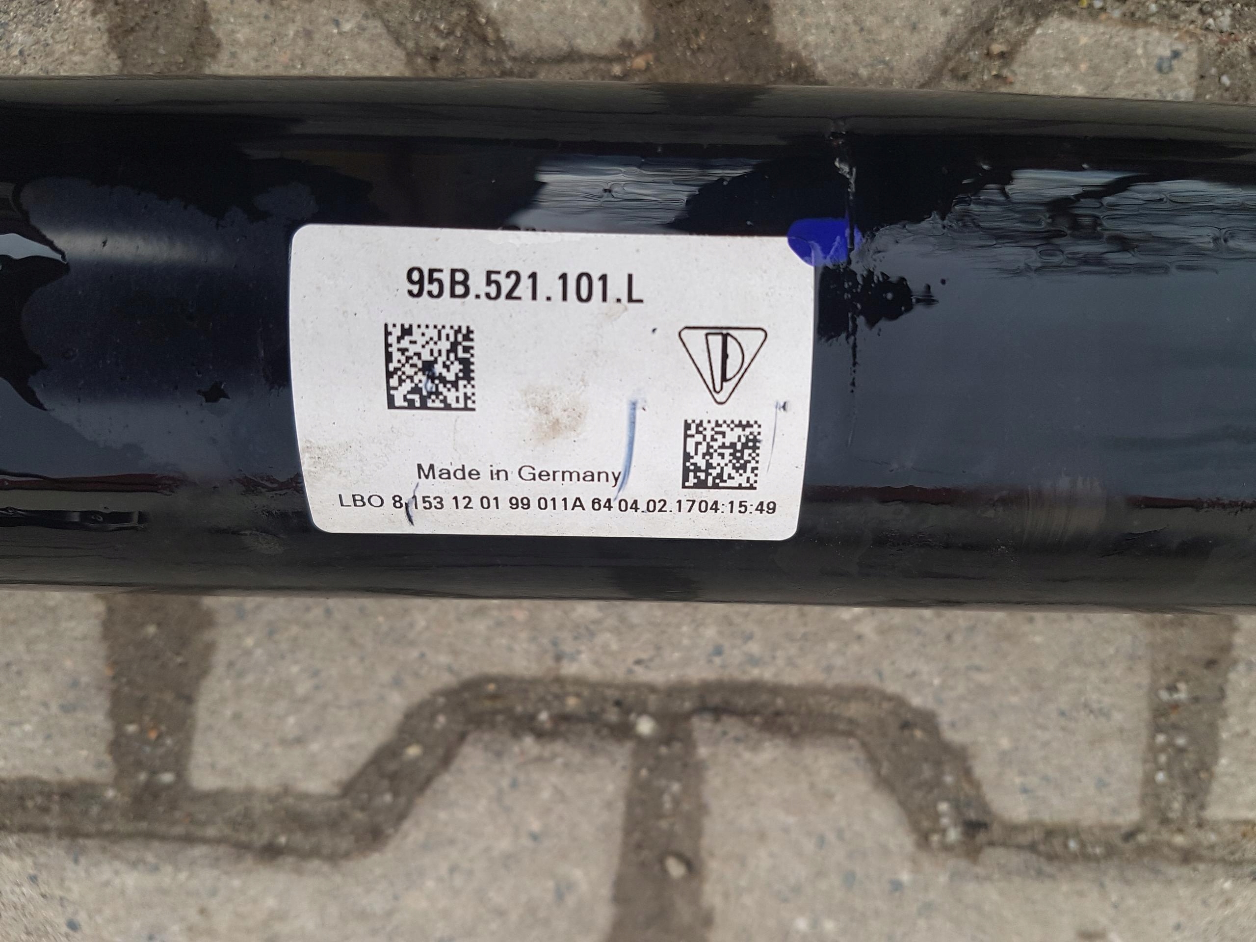 PORSCHE MACAN crank cardan pedny 3.0d 95B521101l