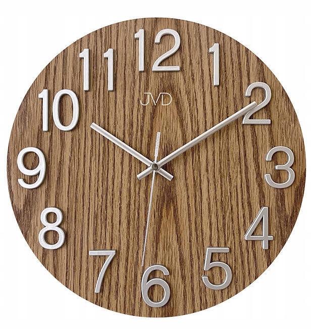 Hnědé Elegantní Nástěnné Hodiny Jvd HT98.9 30 cm 3D