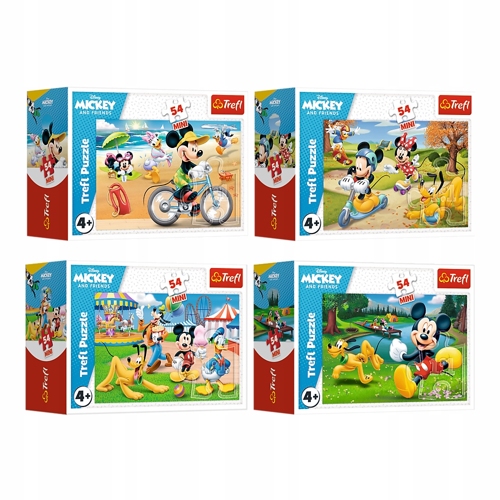 Puzzle 54 Mini Myszka Miki Mouse Trefl 19712 EAN (GTIN) 5900511197129