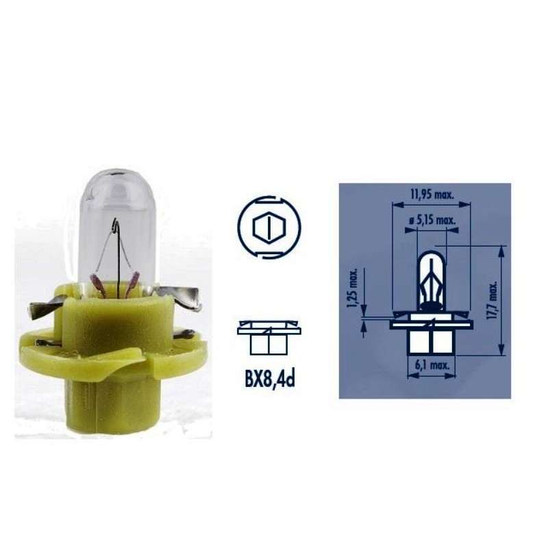 

Żarówka Halogenowa Narva Bax 1.3W 12V