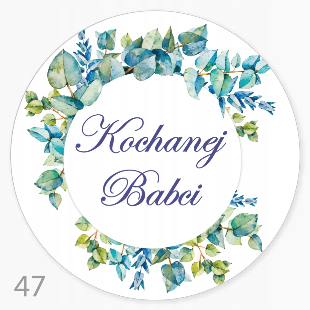 

Naklejka Kochanej Babci FI55 48 szt