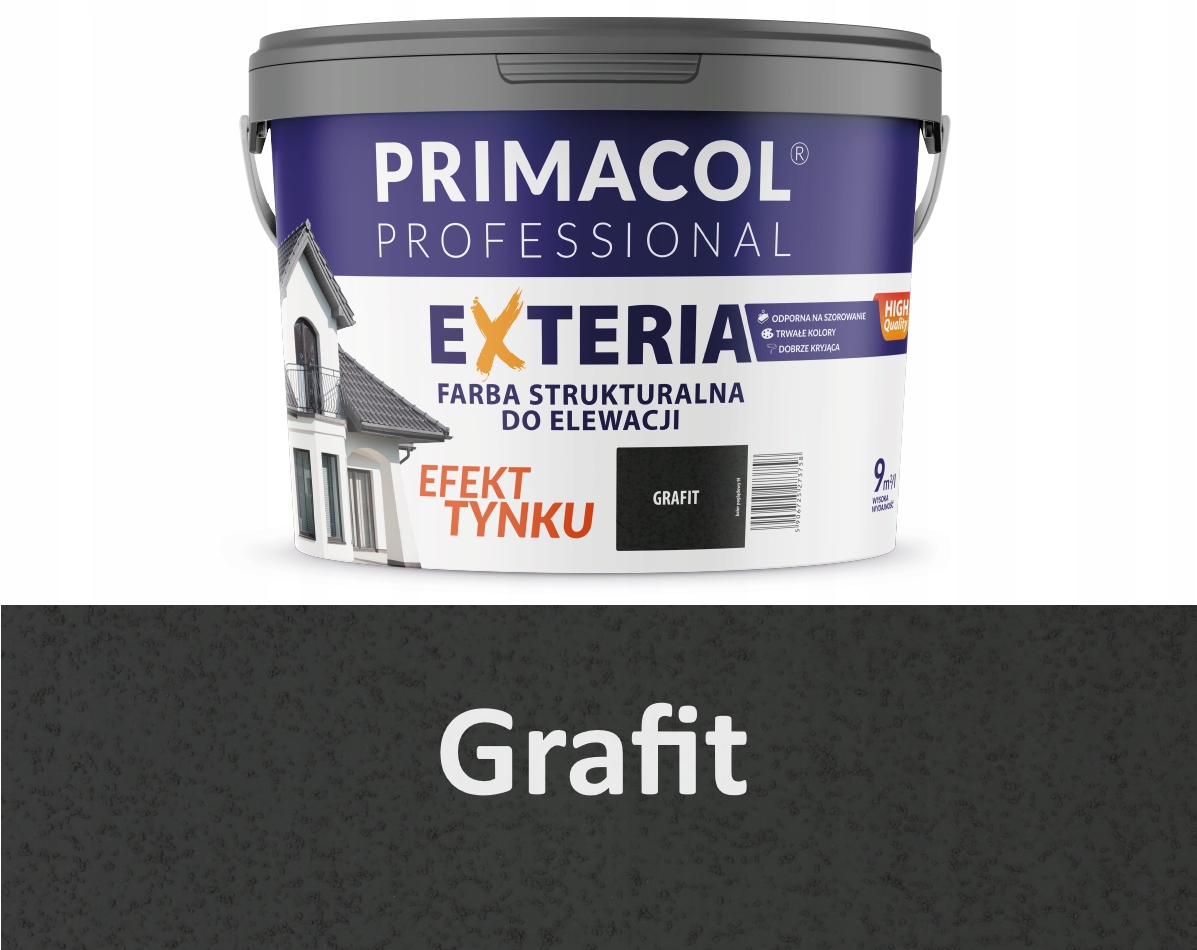 Primacol Barva Exteria 4,5L Grafitová