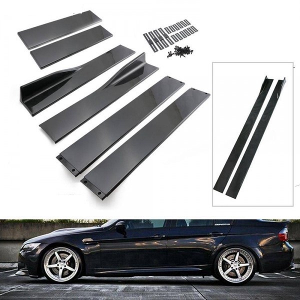 UNIWERSALNE DOKŁADKI PROGÓW LOTKI SPLITTER 6 CZĘŚCIOWE 220cm Producent części MTuning