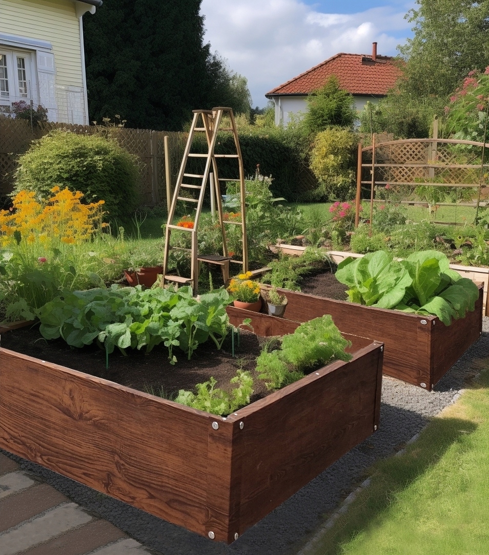 Vyvýšený záhon 120×90×26 cm dvojitý plech Izolácia drevený