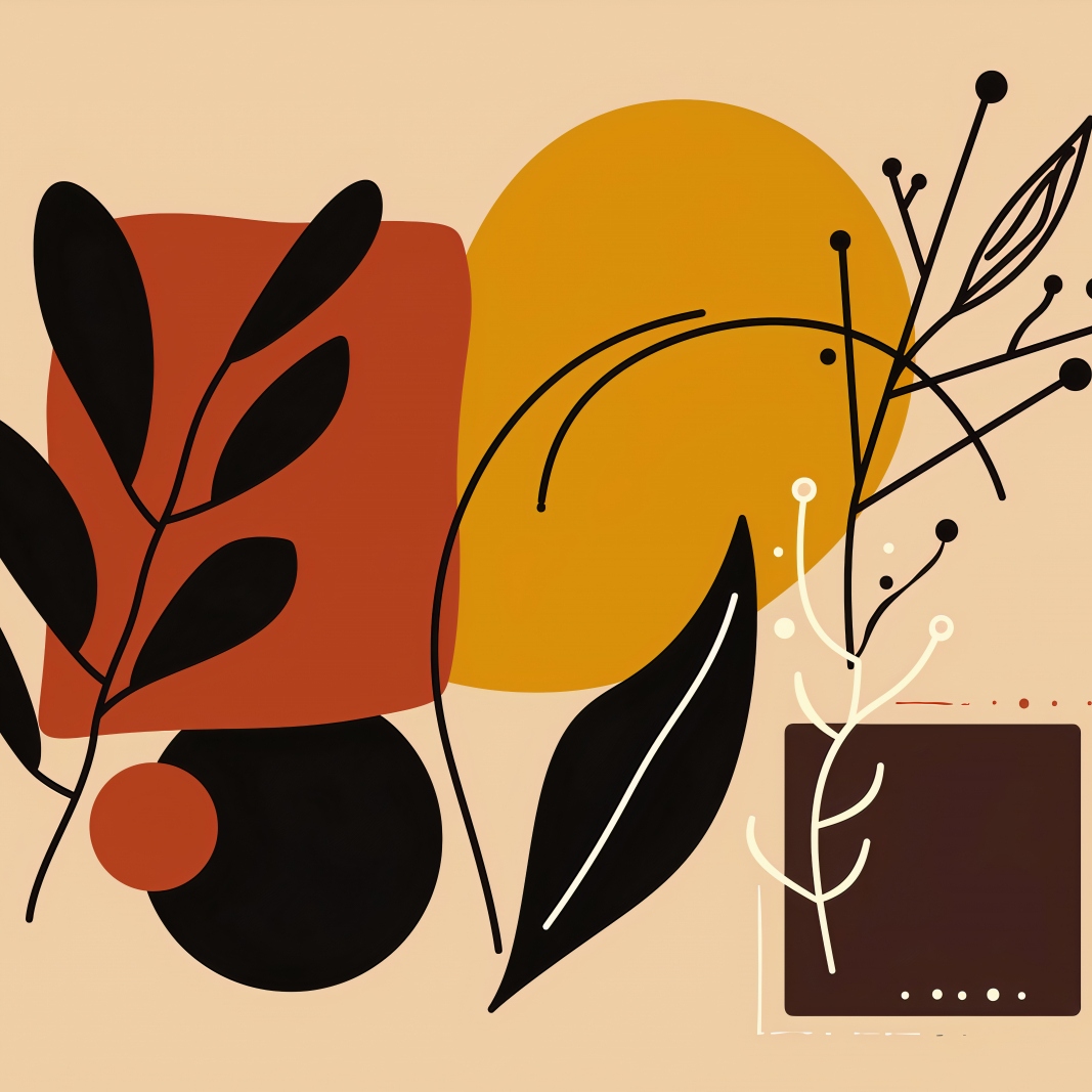 Plakát 90x90 cm Teplé obrysy