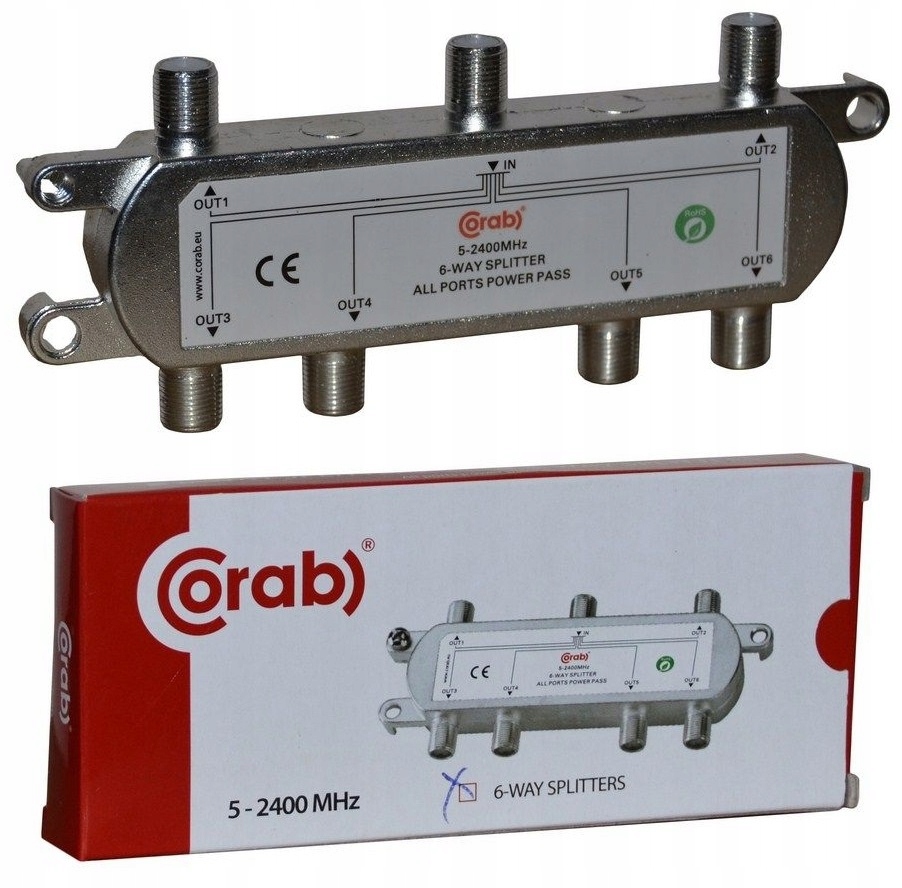 

Rozgałęźnik 1/ 6 Tv Dvb-t Sat Splitter Unicable