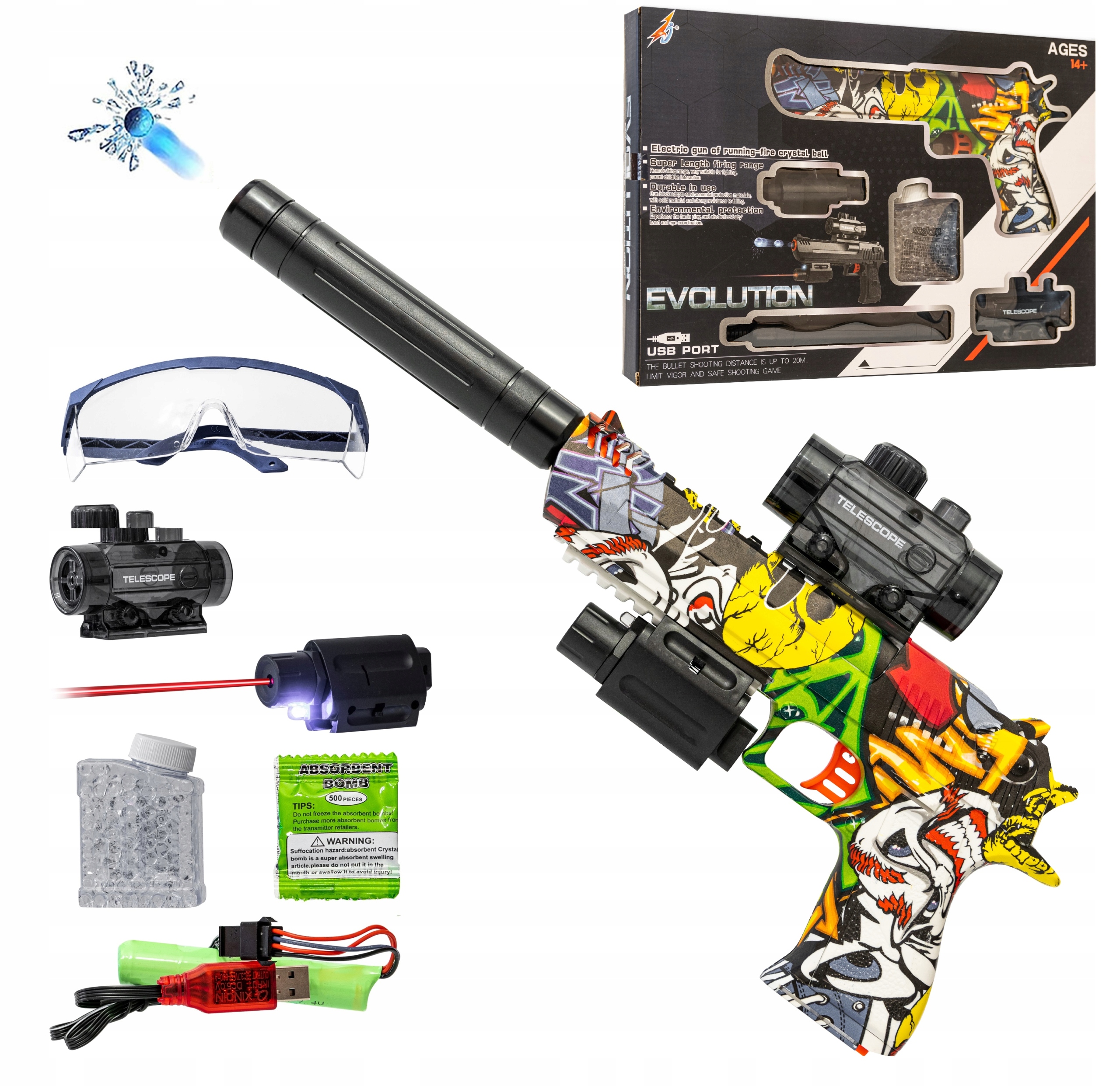 

Pistolet Automatyczny Deagle Na Kulki Żelowe