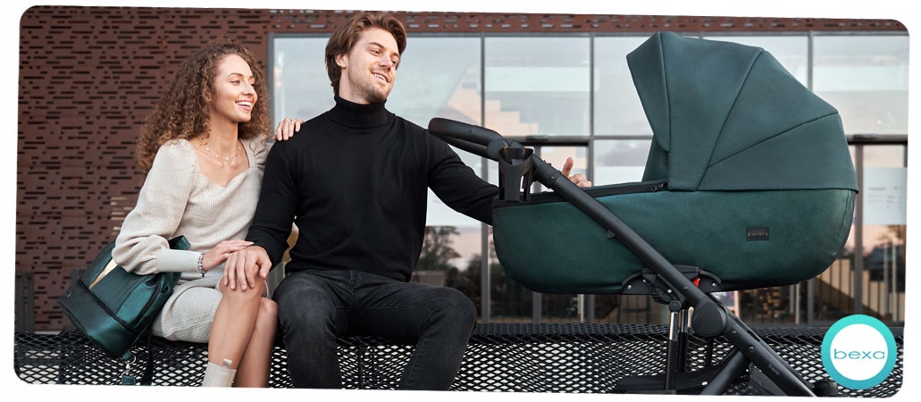 WÓZEK 4W1 BEXA AIR PRO AI16 I CYBEX ATON 5 + BAZA Kolor Wielokolorowy