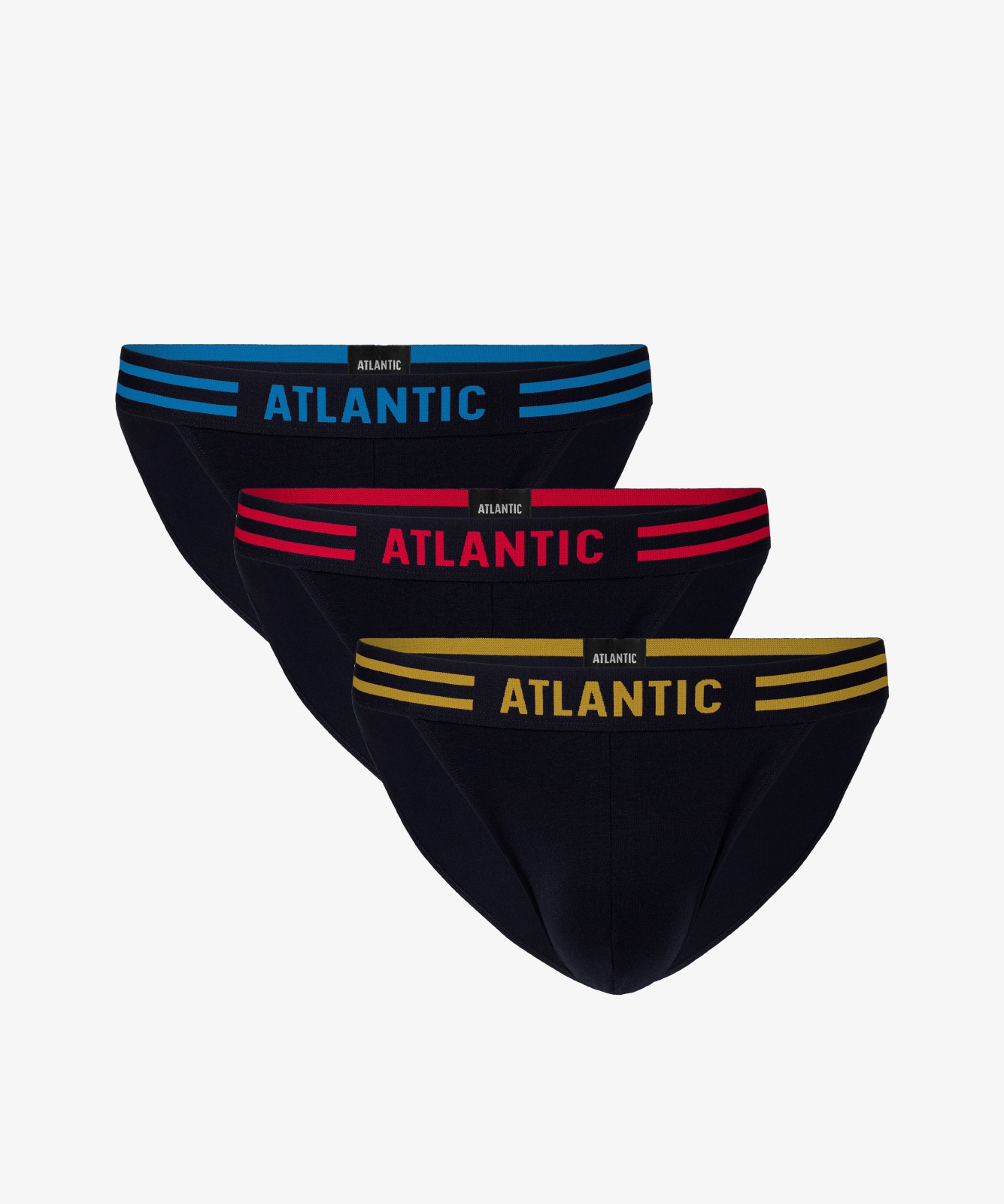 

3PACK slipy majtki męskie bawełna Atlantic mix XXL