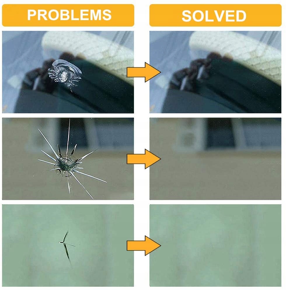 ZESTAW NAPRAWCZY SZYBY SAMOCHODOWEJ KLEJ DO SZYB Pojemność opakowania 1 ml