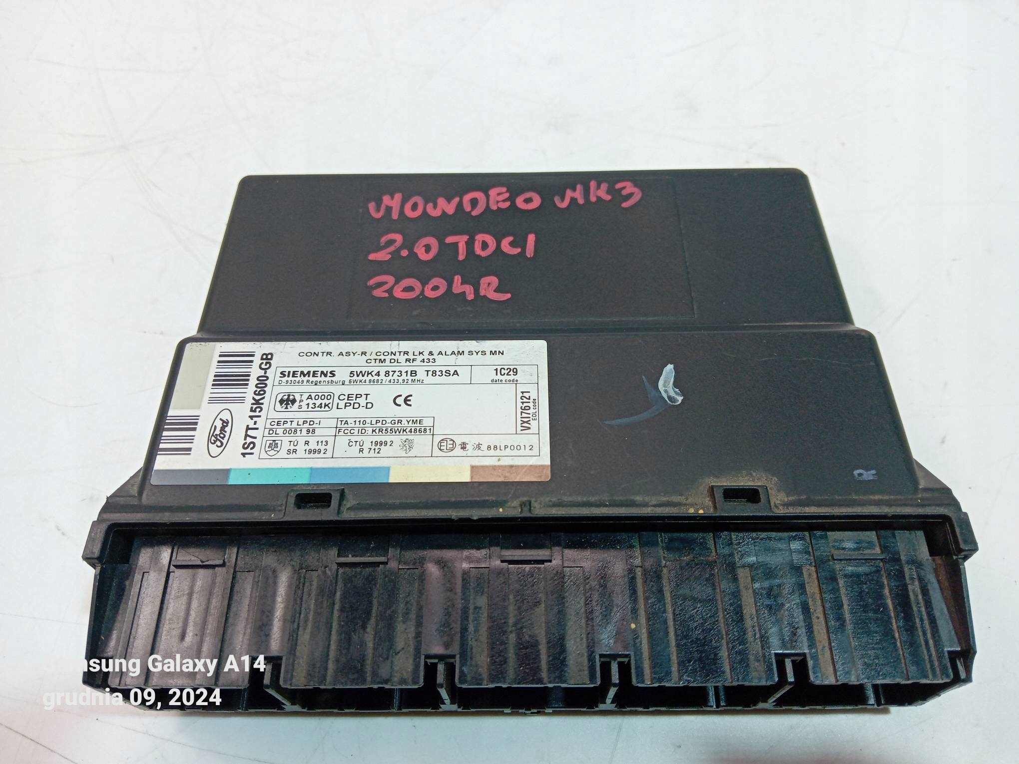 Module BSI 5WK48731B FORD MONDEO MK3