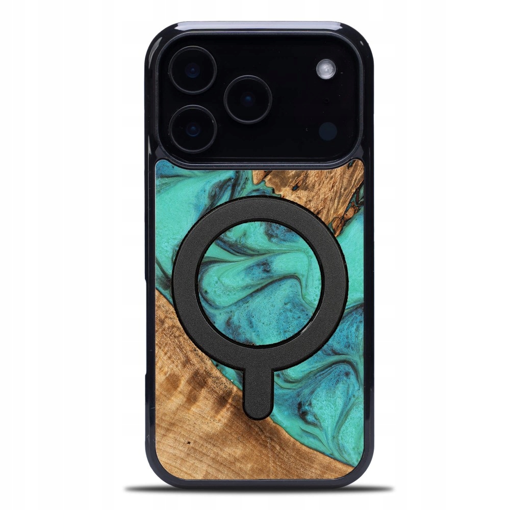 Etui Bewood Unique do iPhone 17 Pro Turquoise z MagSafe