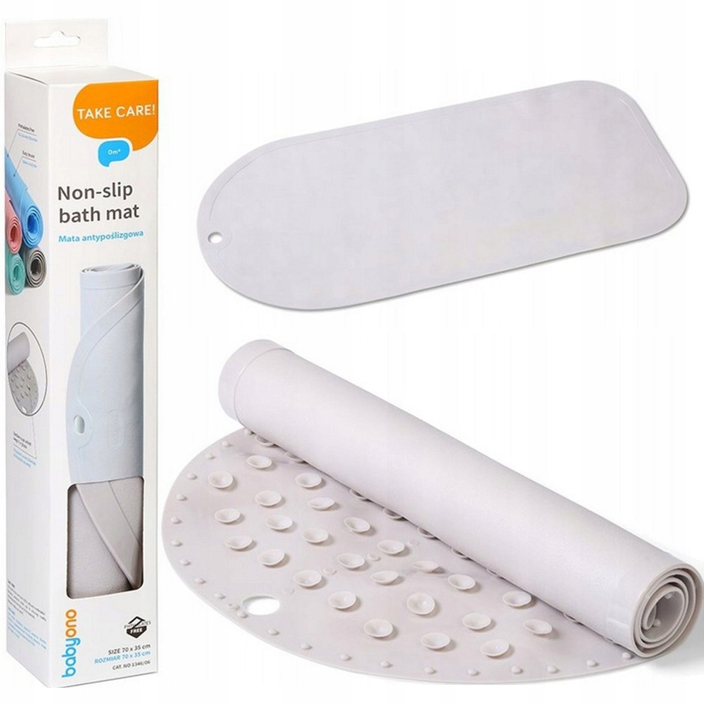 MATA DO WANNY ANTYPOŚLIZGOWA PRZYSSAWKI 70X35 BABYONO