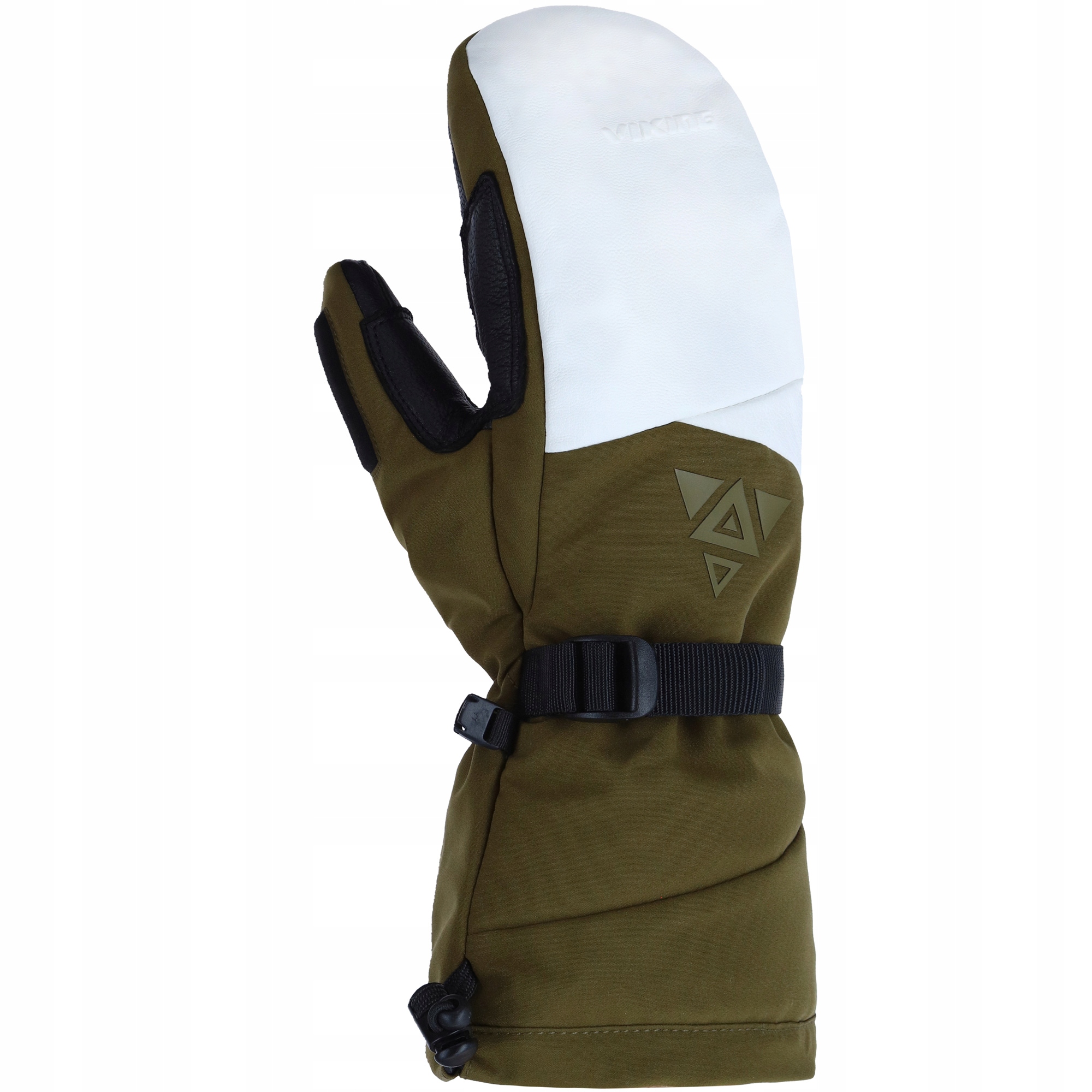 Pánské snowboardové lyžařské rukavice Viking Norvik Pro khaki kůže 9