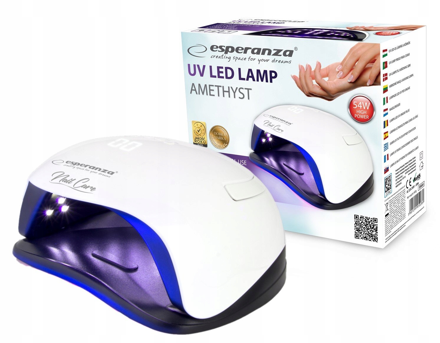 

Lampa Uv Led Do Paznokci Lakieru Hybrydy Żele 54W