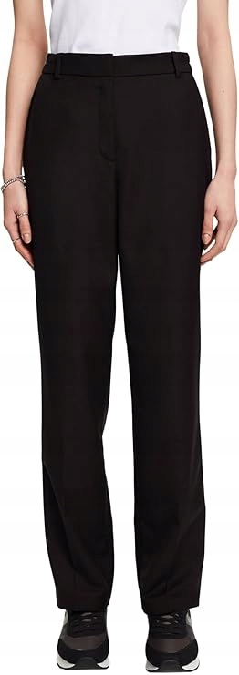 Esprit Černé Jednoduché Ležérní Kalhoty Středního Střihu 30/32 6FA