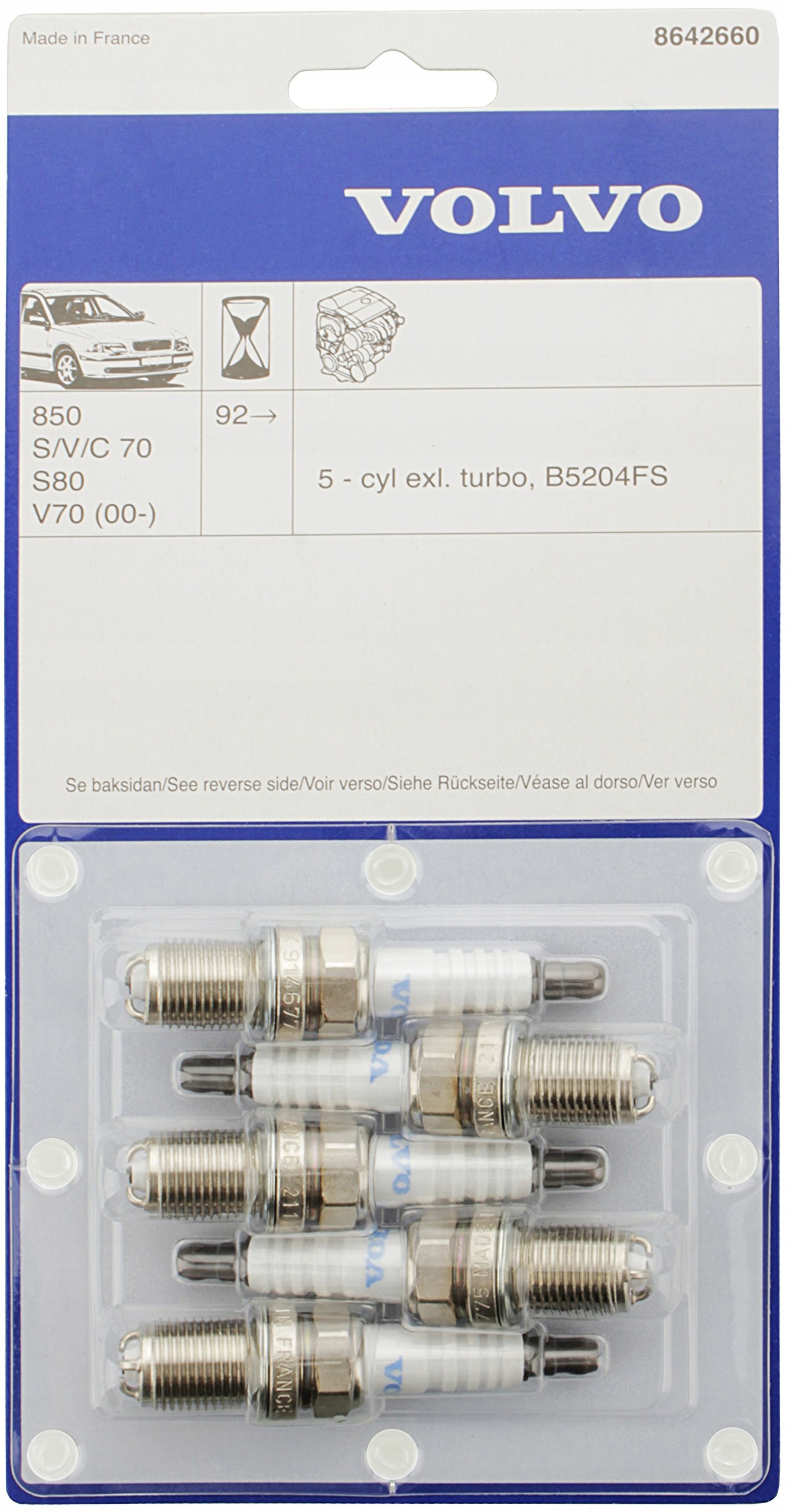 Zestaw świec zapłonowych Volvo