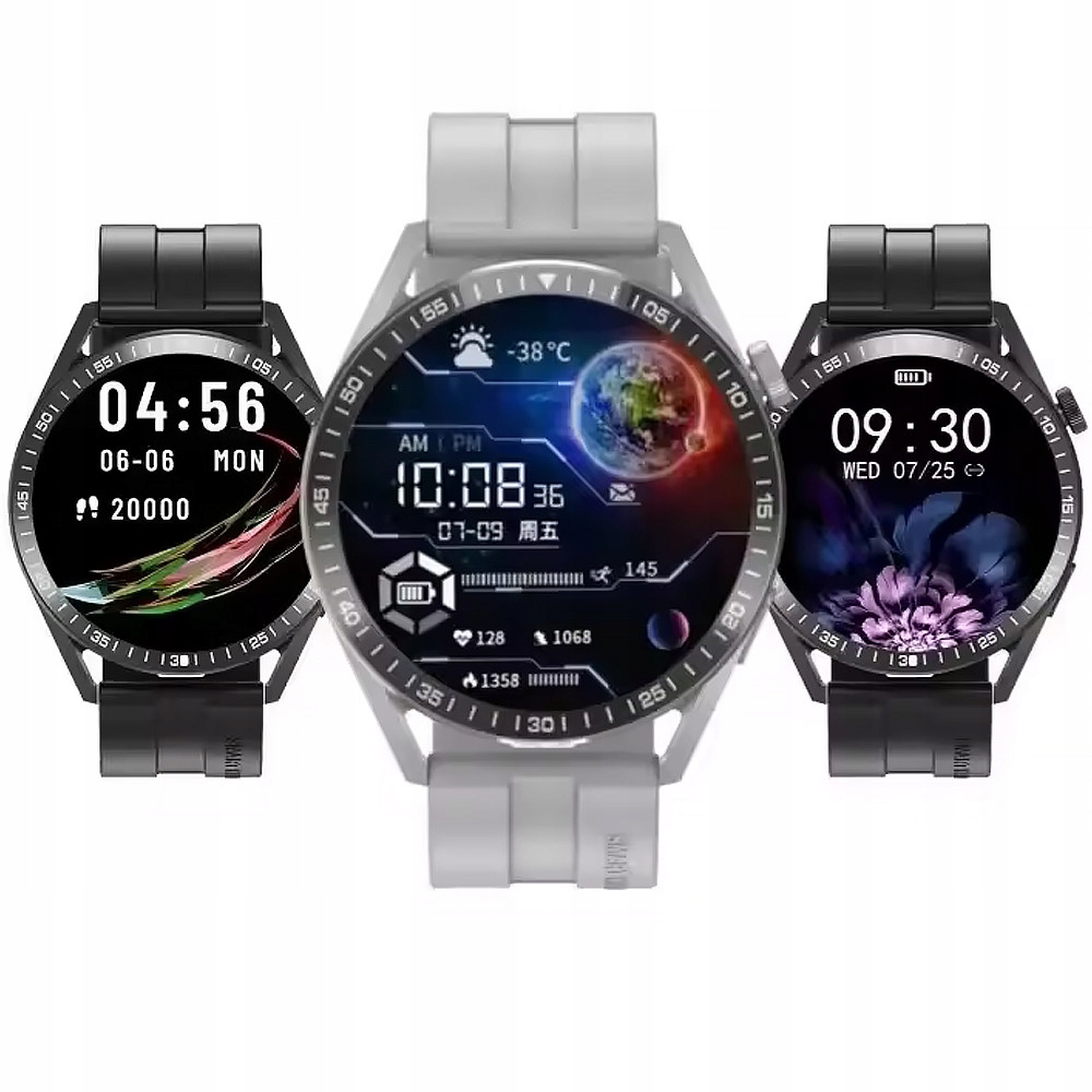 SMARTWATCH ZEGAREK MĘSKI POLSKIE MENU ROZMOWY SPORT SMART WATCH MĘSKI Typ naręczny
