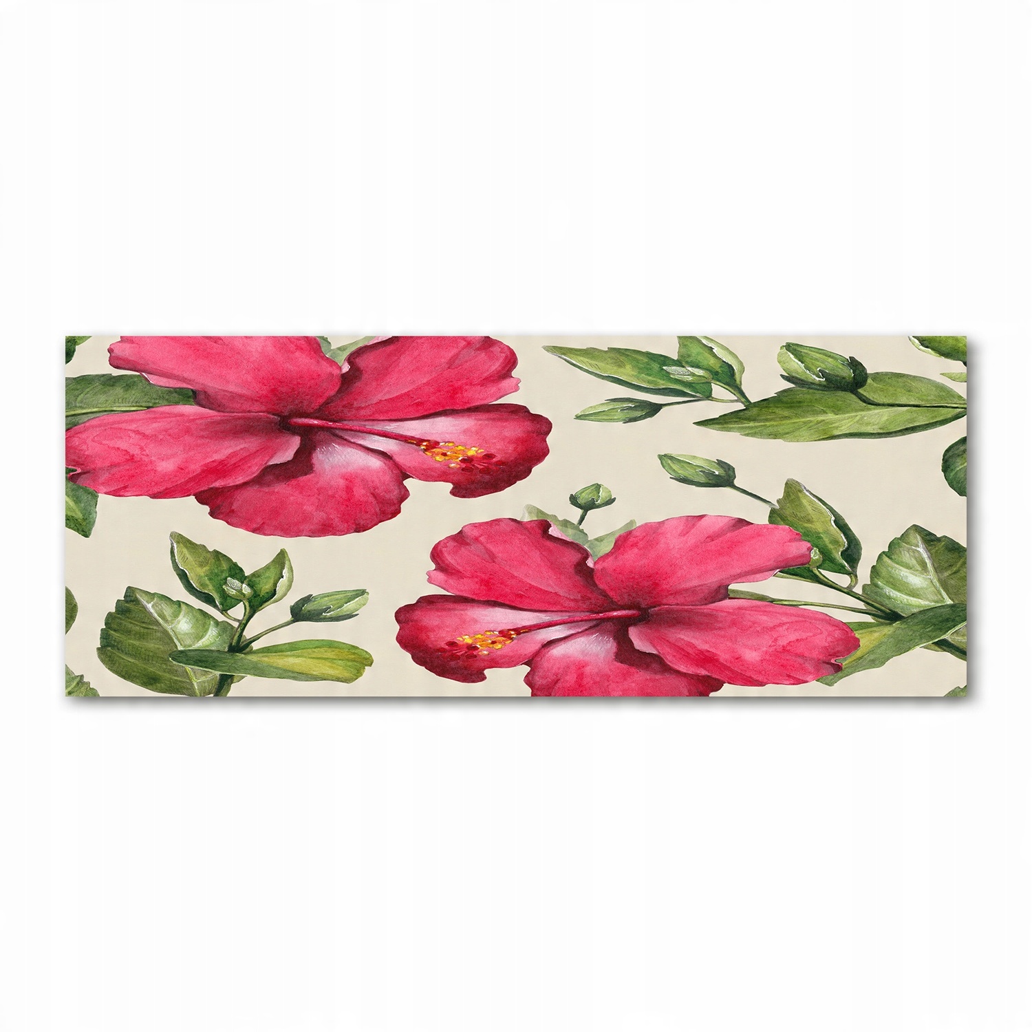 

Foto obraz akryl zdjęcie Różowy hibiskus 125x50 cm