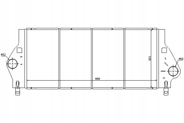 NISSENS INTERCOOLER 310989 RENA8065 RTA4295 RT4295 Producent części Nissens