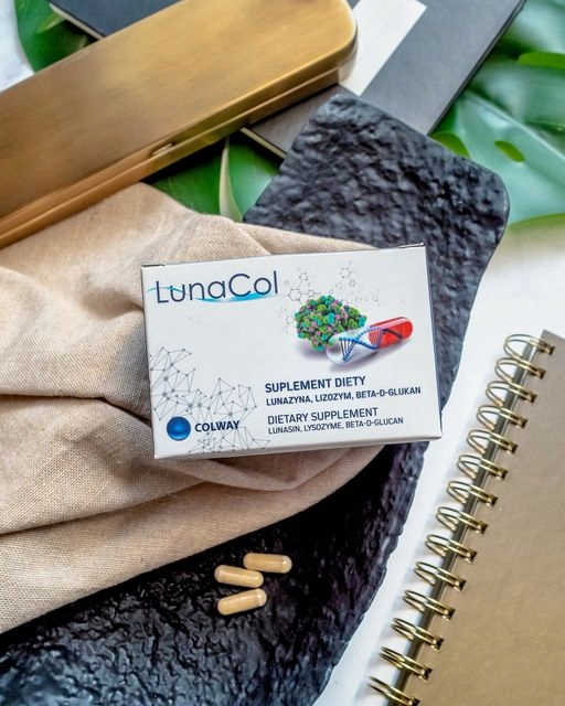 2x LunaCol COLWAY - Lunazyna Beta-D-Glukan Lizozym Suplement Diety Colway Postać kapsułki