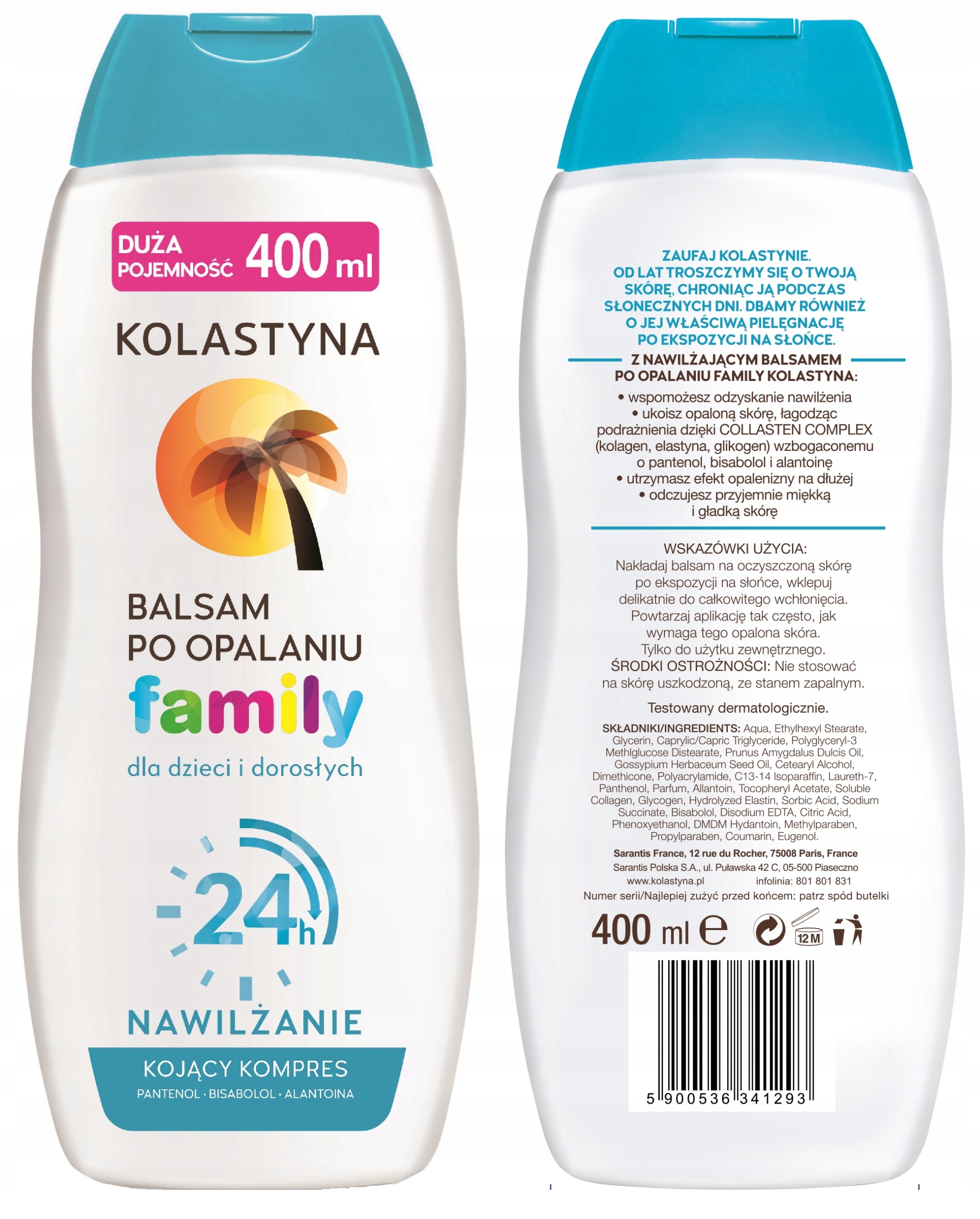

Kolastyna Family Balsam Po Opalaniu Pantenol 400ml