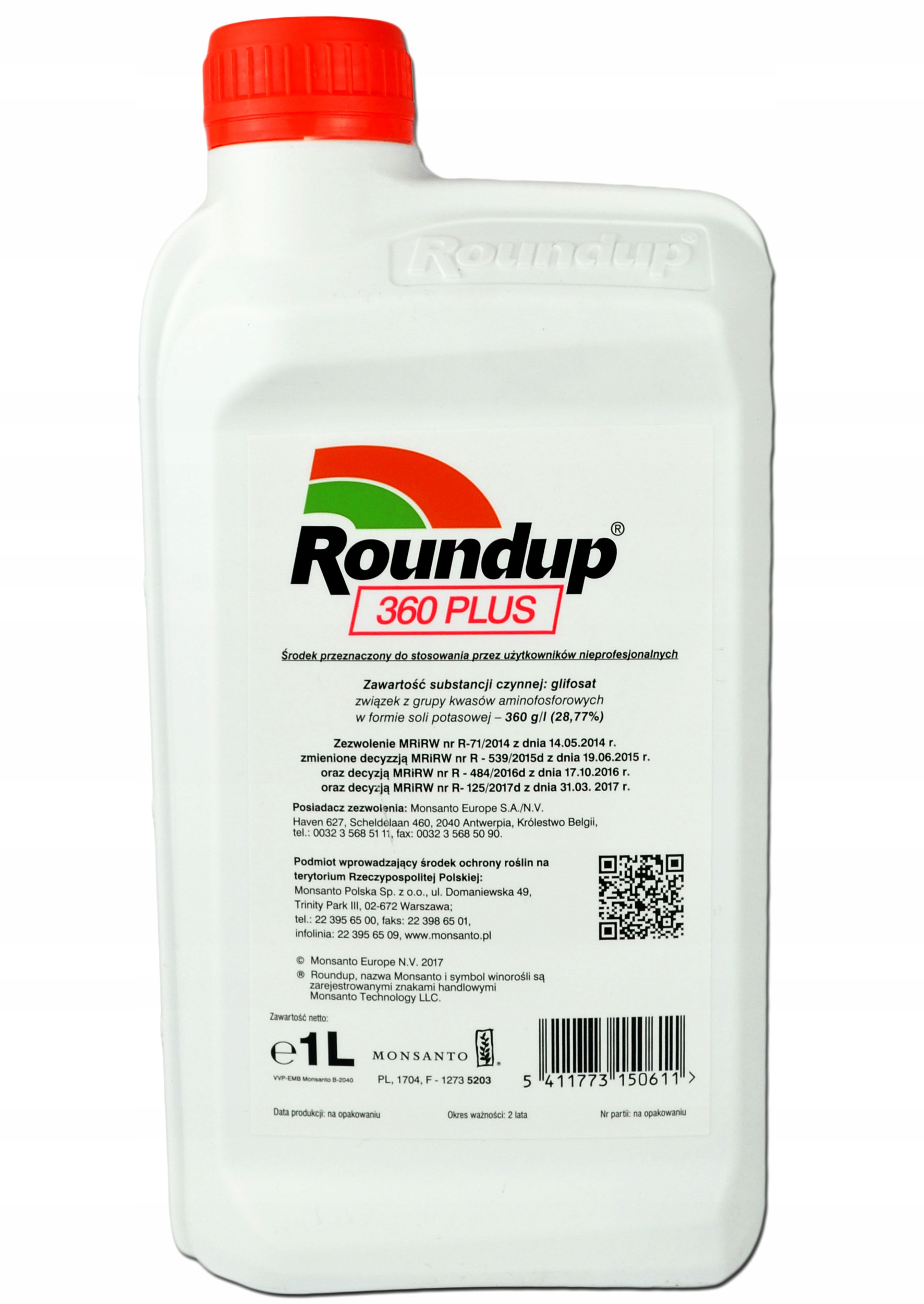 

Roundup 360 Plus silny środek chwastobójczy 1L