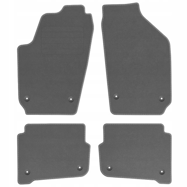 Seat Ibiza 02-08 Koberečky velur Std Šedá +stopky