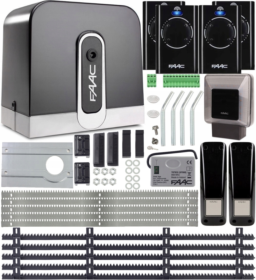 Pełny zestaw FAAC C720 4x PILOT 5x LISTWA Cyclo