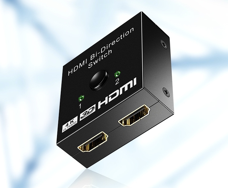 SWITCH HDMI 2.0 2X1 SPLITTER 1X2 ROZDZIELACZ 4K/60 Stan opakowania oryginalne