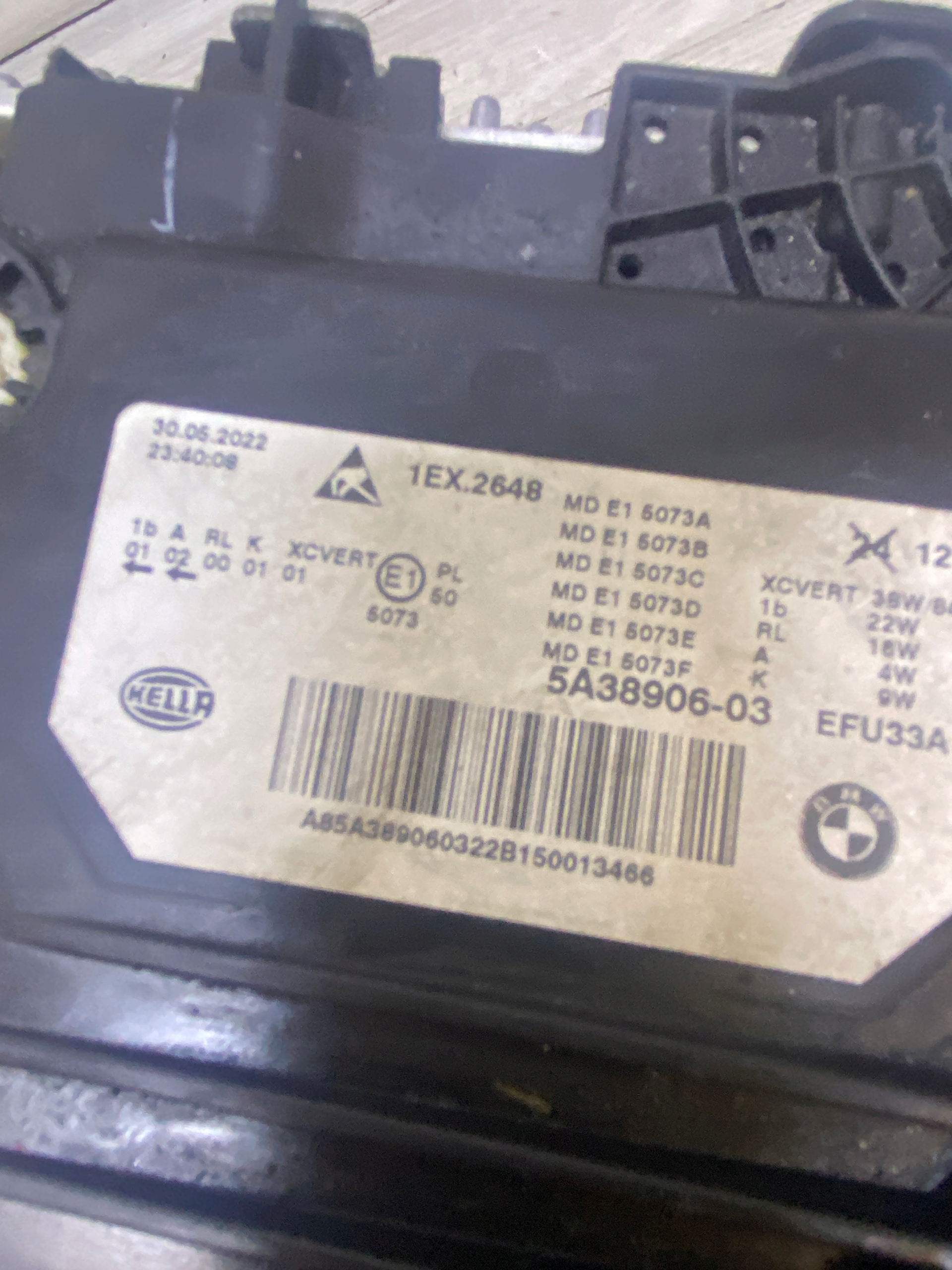 light right front right front LASER BMW 6 G32 LCI LIFT 5A38906