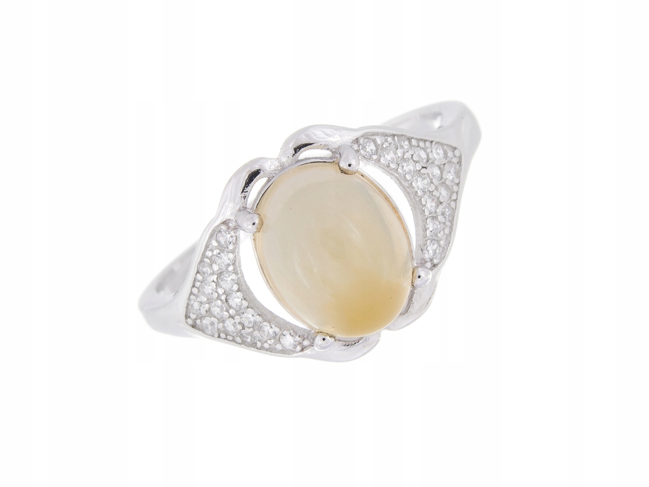 Stříbrný Prstýnek Velikost Vel Přírodní Opál