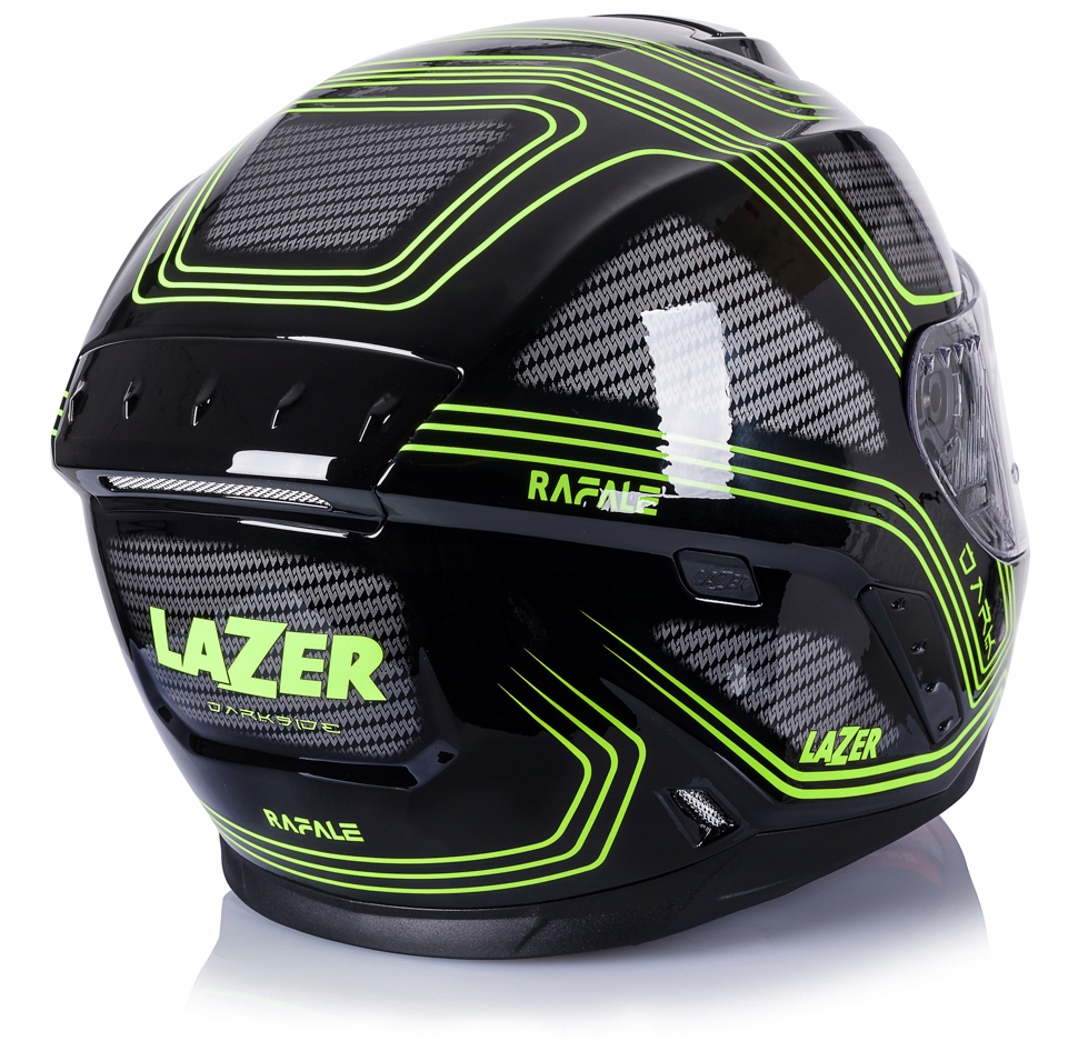 KASK INTEGRALNY LAZER RAFALE DARKSIDE BLK/YELL XS Obwód głowy 53-54 cm